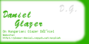 daniel glazer business card